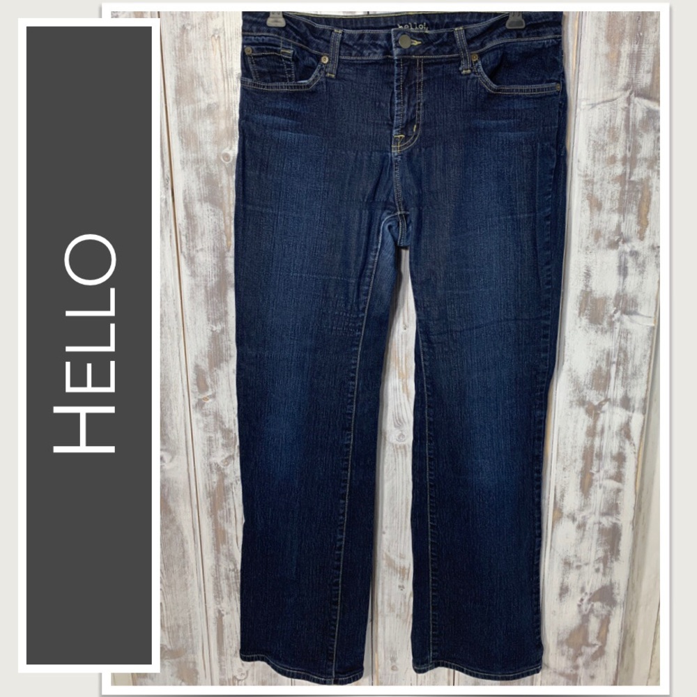 💕 hello! Dark Blue Flare Skinny Jeans EUC